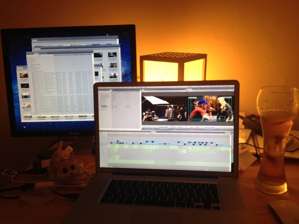 I also edit at home some nights 